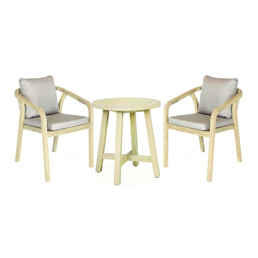 Kettler Cora 2 Seat Round Wooden Bistro Set
