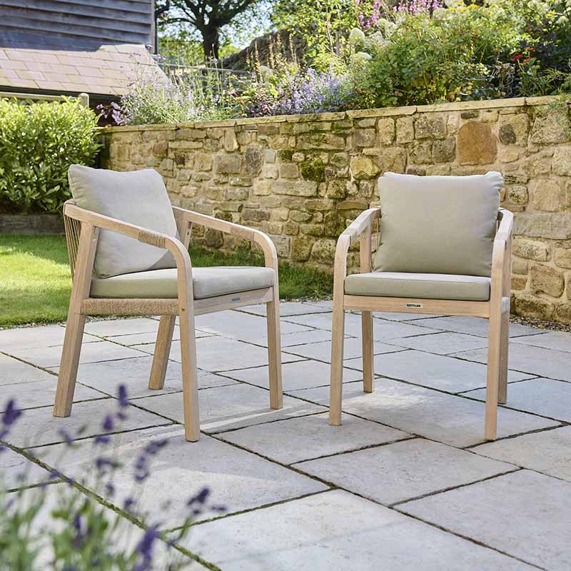 Kettler Cora 2 Seat Round Wooden Bistro Set