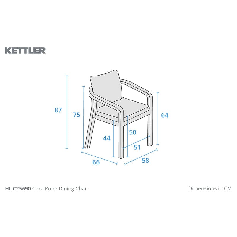 Kettler Cora 2 Seat Round Wooden Bistro Set